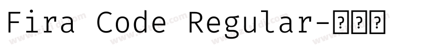 Fira Code Regular字体转换